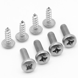 Photo of License Plate OEM Replacement Screws for Acura M6-1.0 x 16mm / ST5 x 16mm