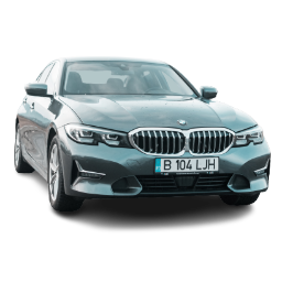 BMW With European License Plate